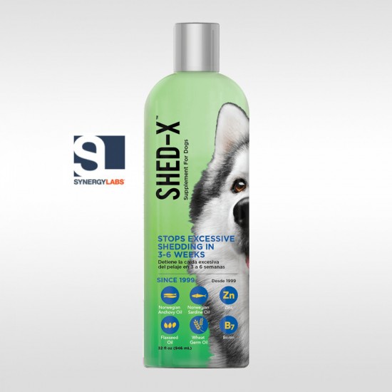 Supliment Anti-năpârlire pentru câini de talie mare Shed Ex SYNERGY LABS - 946ml